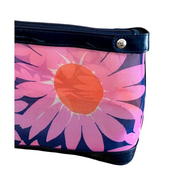 New with Tags Vera Bradley Loves Me Cosmetic Bag 12" Long - Picture 2 of 12